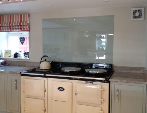 Glass Splashback for AGA